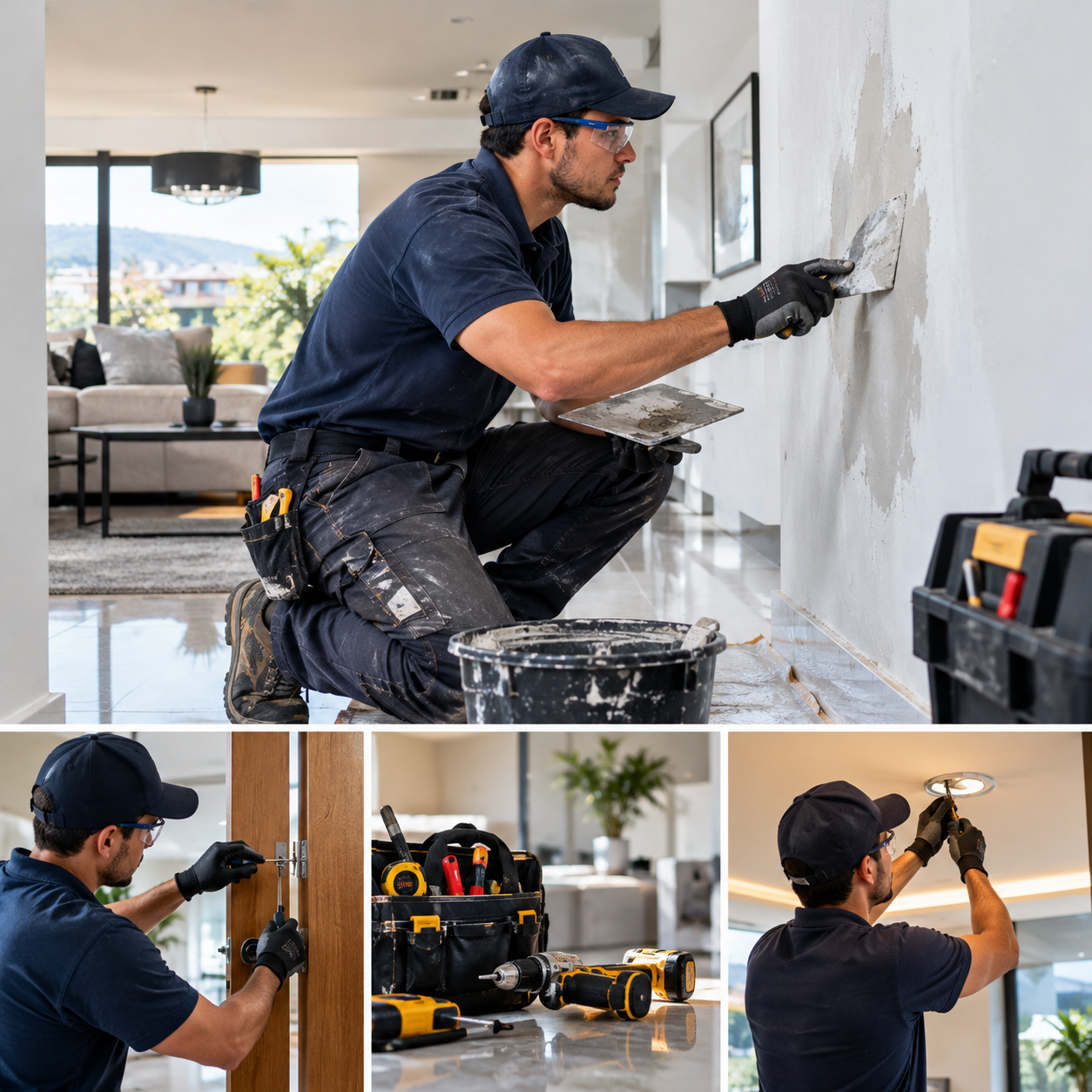 Trabajo de reparación en una vivienda